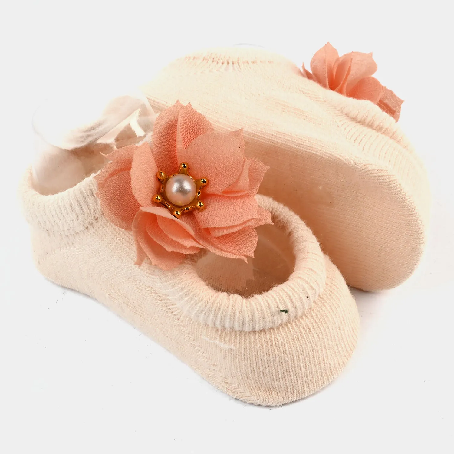 1 PAIR INFANT SOCKS | Peach