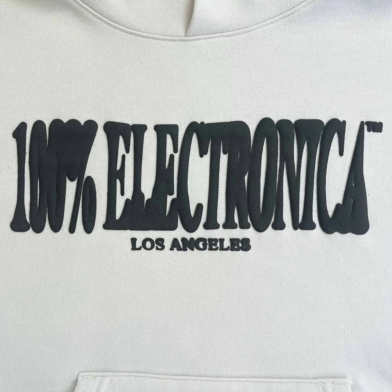 100% Electronica Summer Hoodie (Cream)