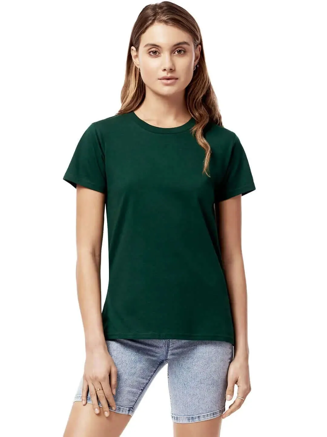 100% Organic cotton t-shirt green bottle by Earth Positive