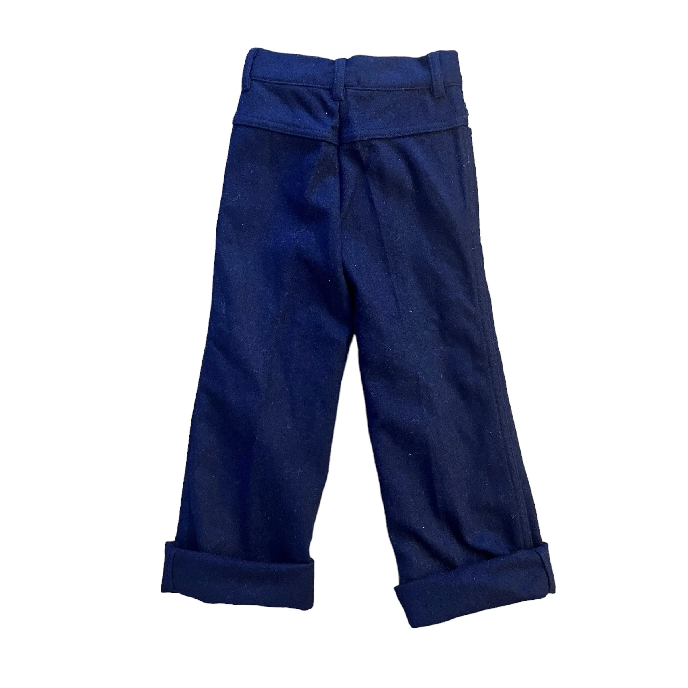 1970s Navy Woool Trousers 4-5Y