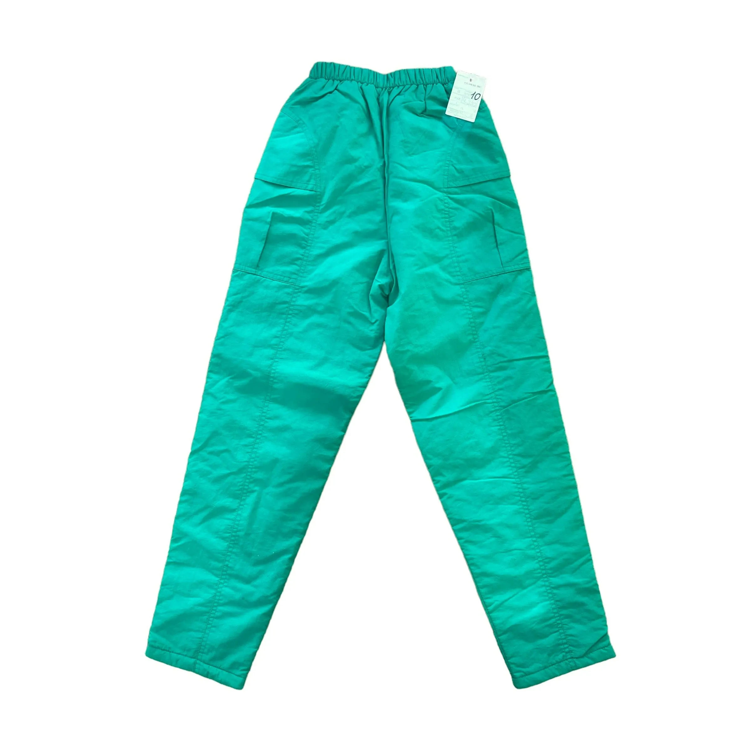 1980s Green Waterproof Bottoms  8-10Y