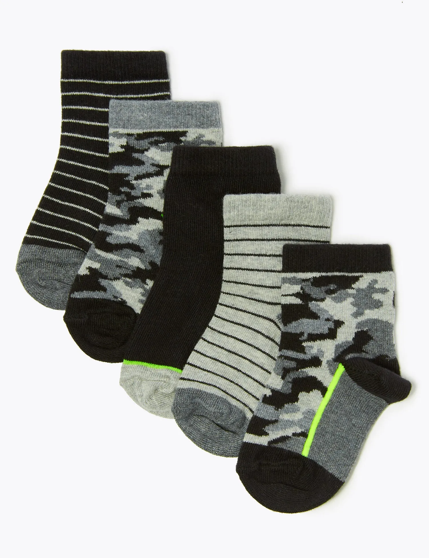 5 Pairs Camouflage Socks