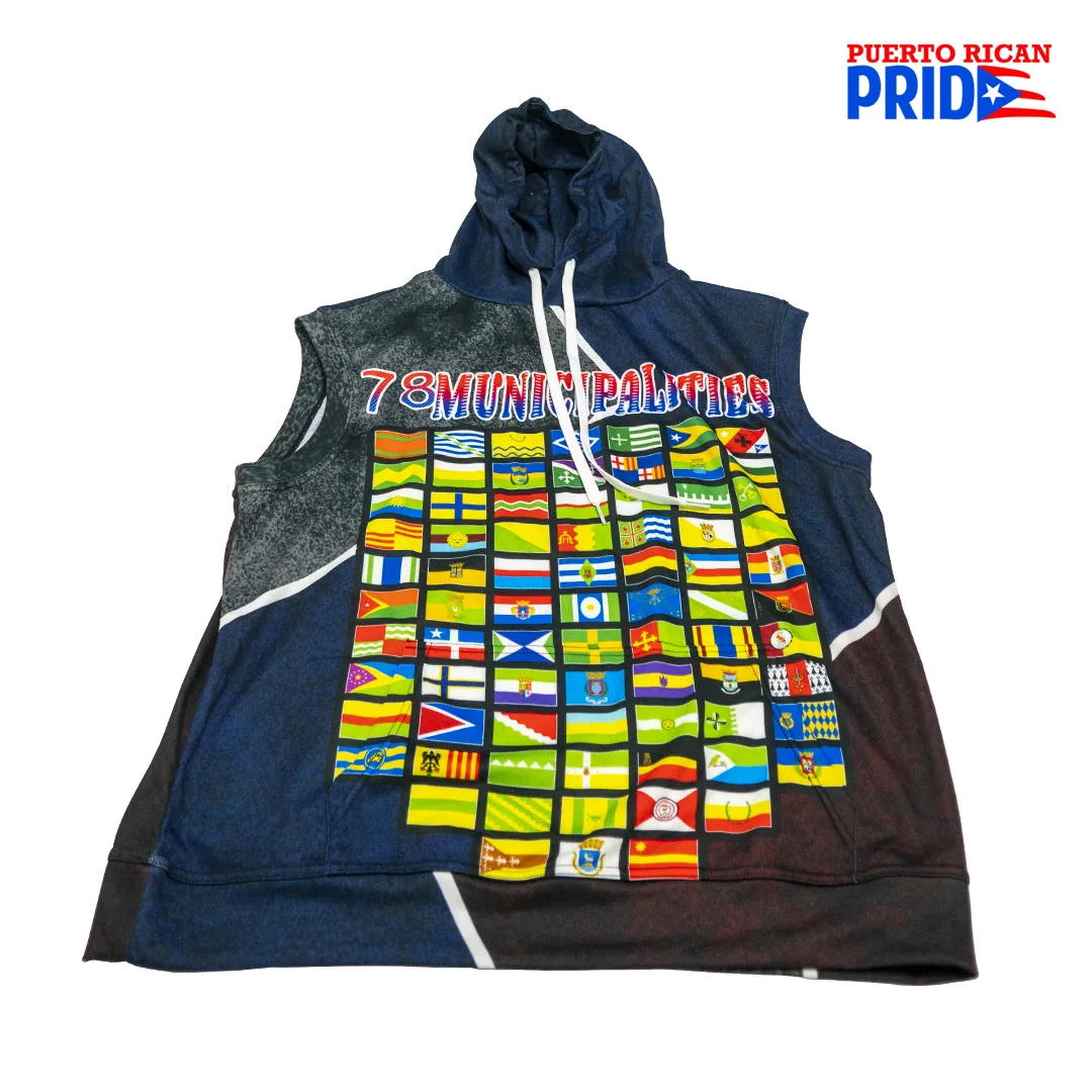 78 Municipalities Premium Heavyweight Sleeveless Hoodie