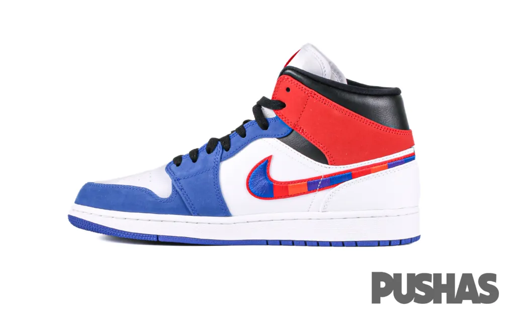 Air Jordan 1 Mid 'Multi-Color Swoosh' (2022)