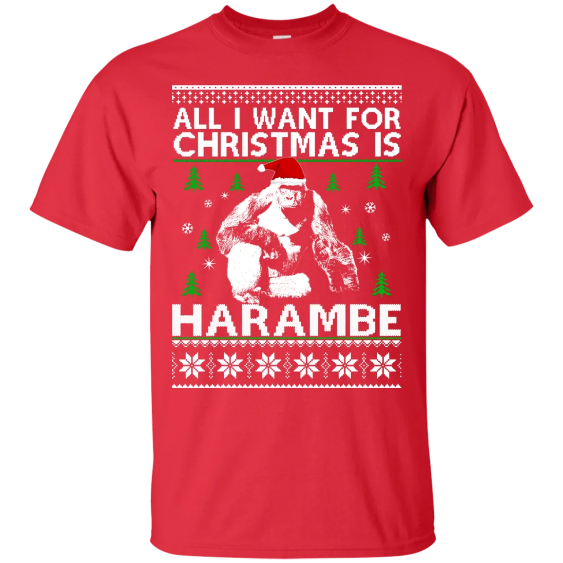 All I Want For Christmas Is Harambe Sweater, Shirt, Hoodie