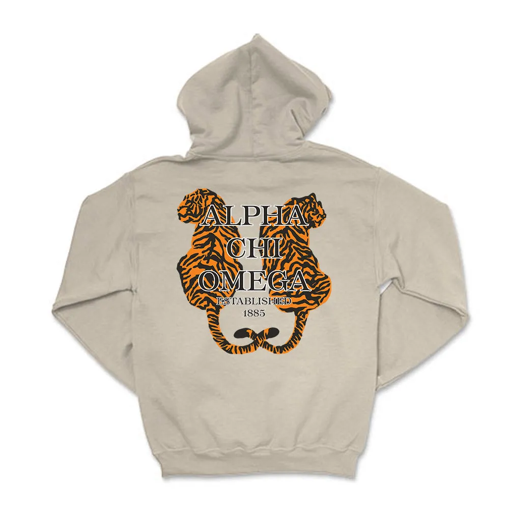 Alpha Chi Omega // Tigers Hooded Sweatshirt