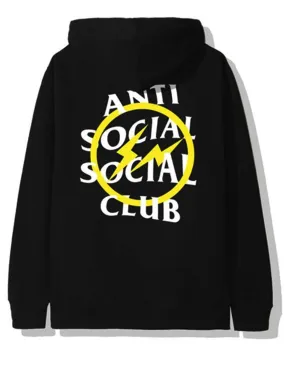 Anti Social Social Club X Fragment Yellow Bolt Hoodie