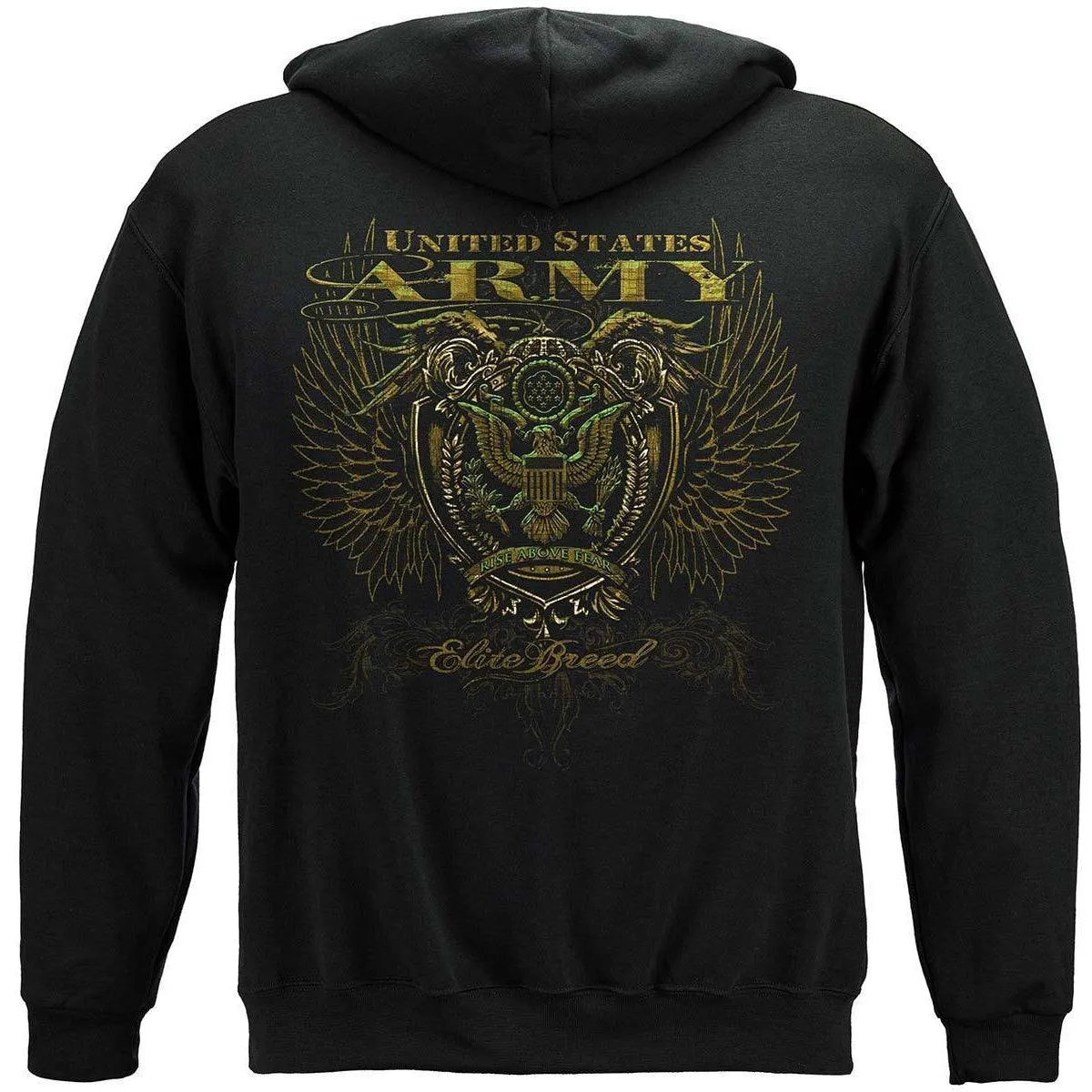 Army Crest Elite Breed Rise Above Fear Premium T-Shirt