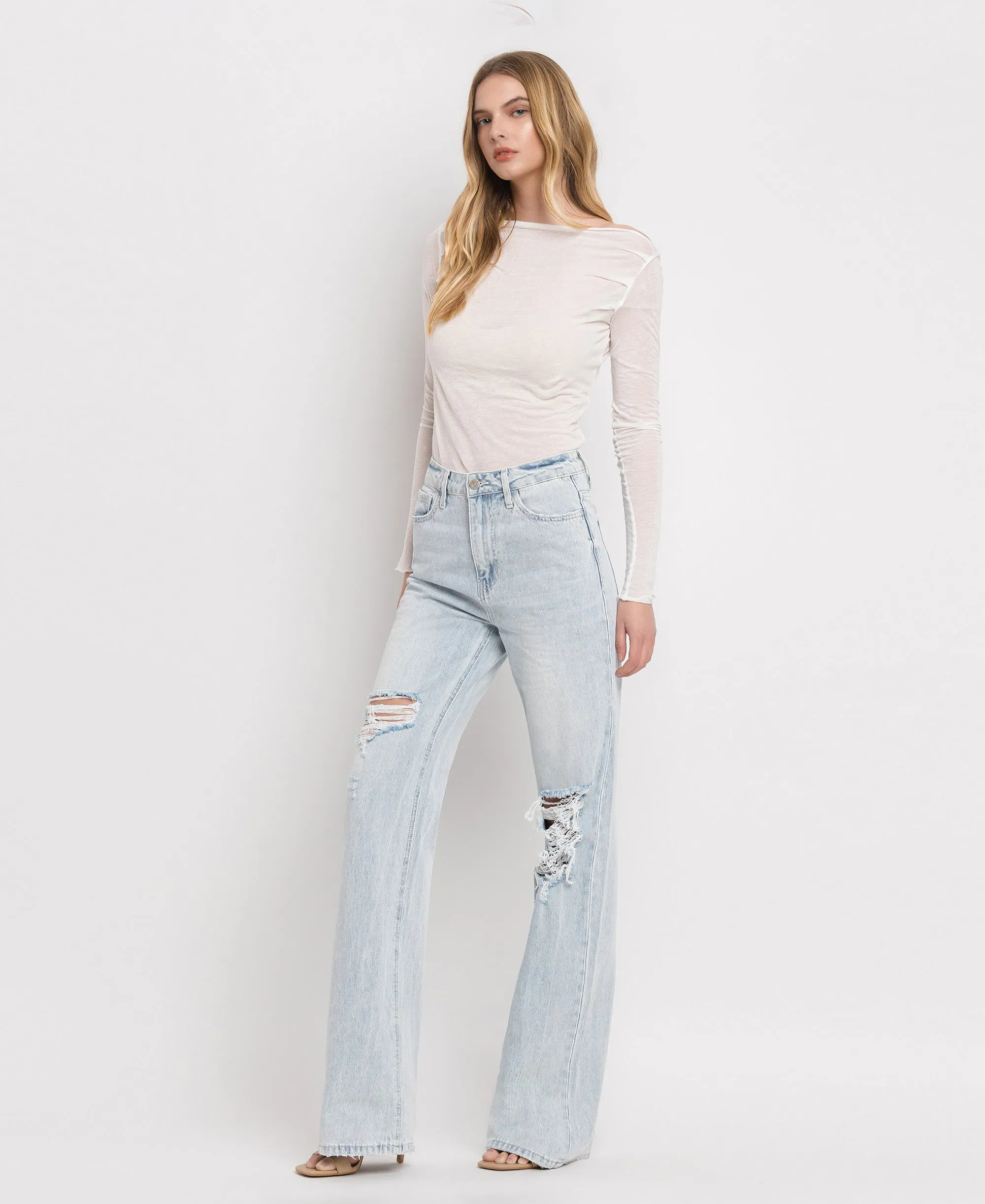 Avenida - Super High Rise 90's Vintage Flare Jeans