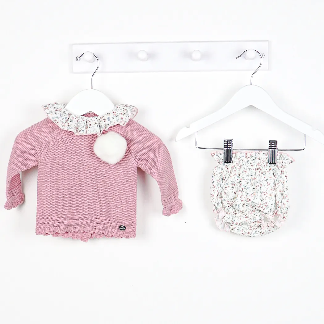 AW Juliana Blush Floral Jam Pant and Jumper Set