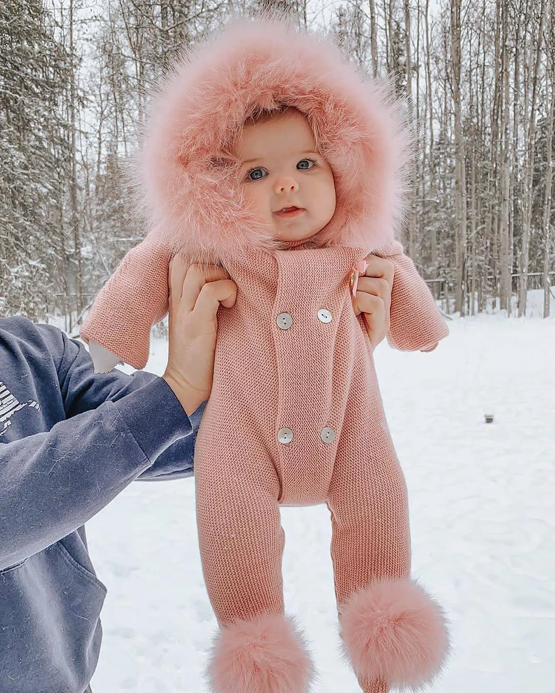 Baby Pink Sweater Coat