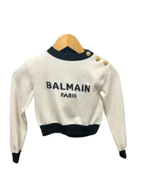 Balmain Girl's Sweater Beige BSA00-W0101-109NE