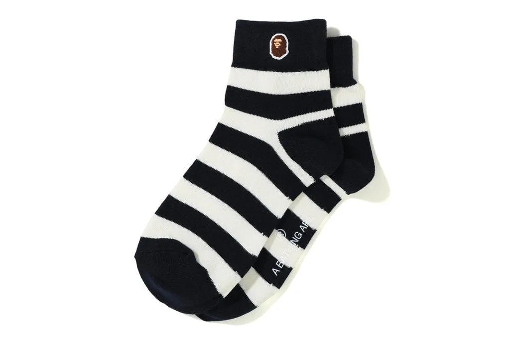 BAPE HOOP ANKLE SOCKS BLACK