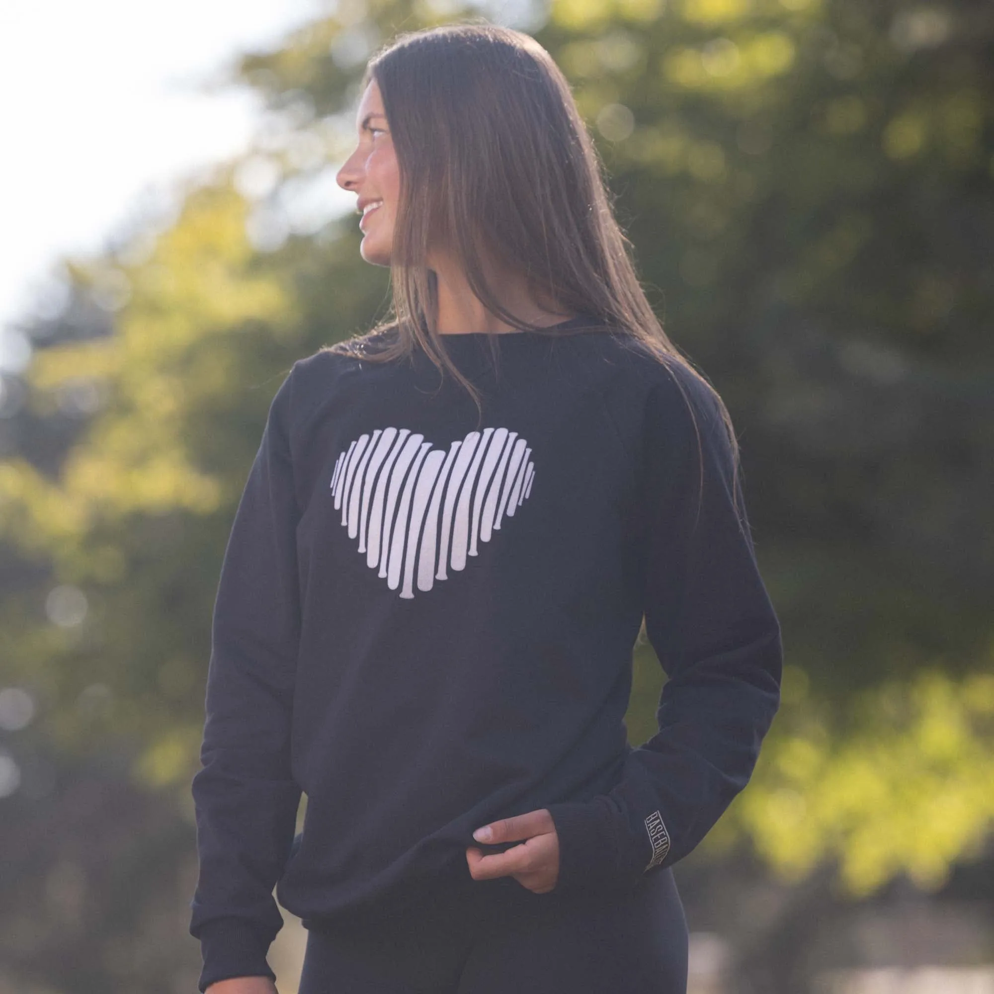 Bat Heart Crew Neck - Women's