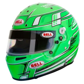 Bell KC7-CMR Champion Green Kart Helmet  FREE Fleece Helmet Bag