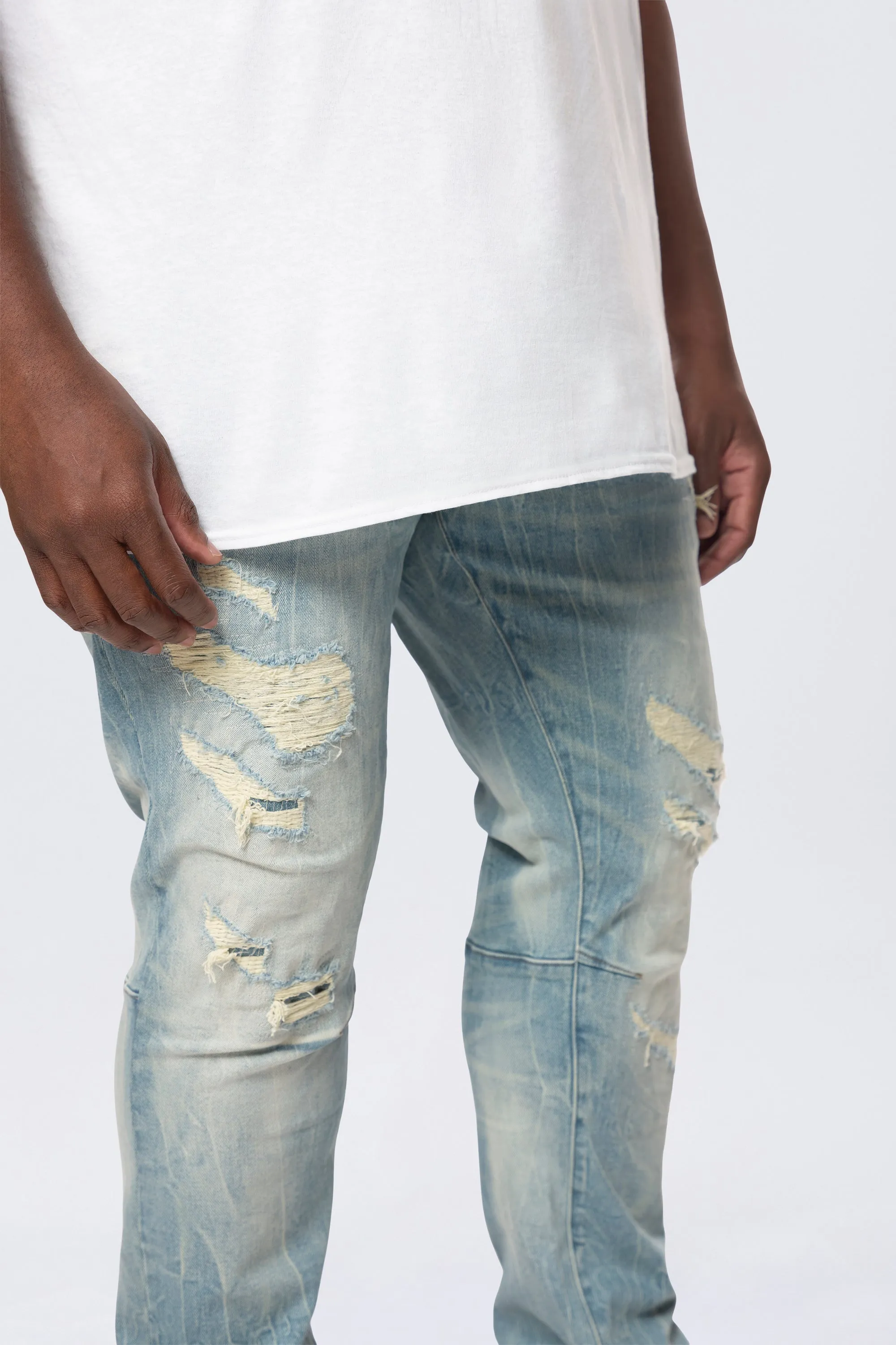 Big and Tall - Vintage Washed Jeans - Adonis Blue