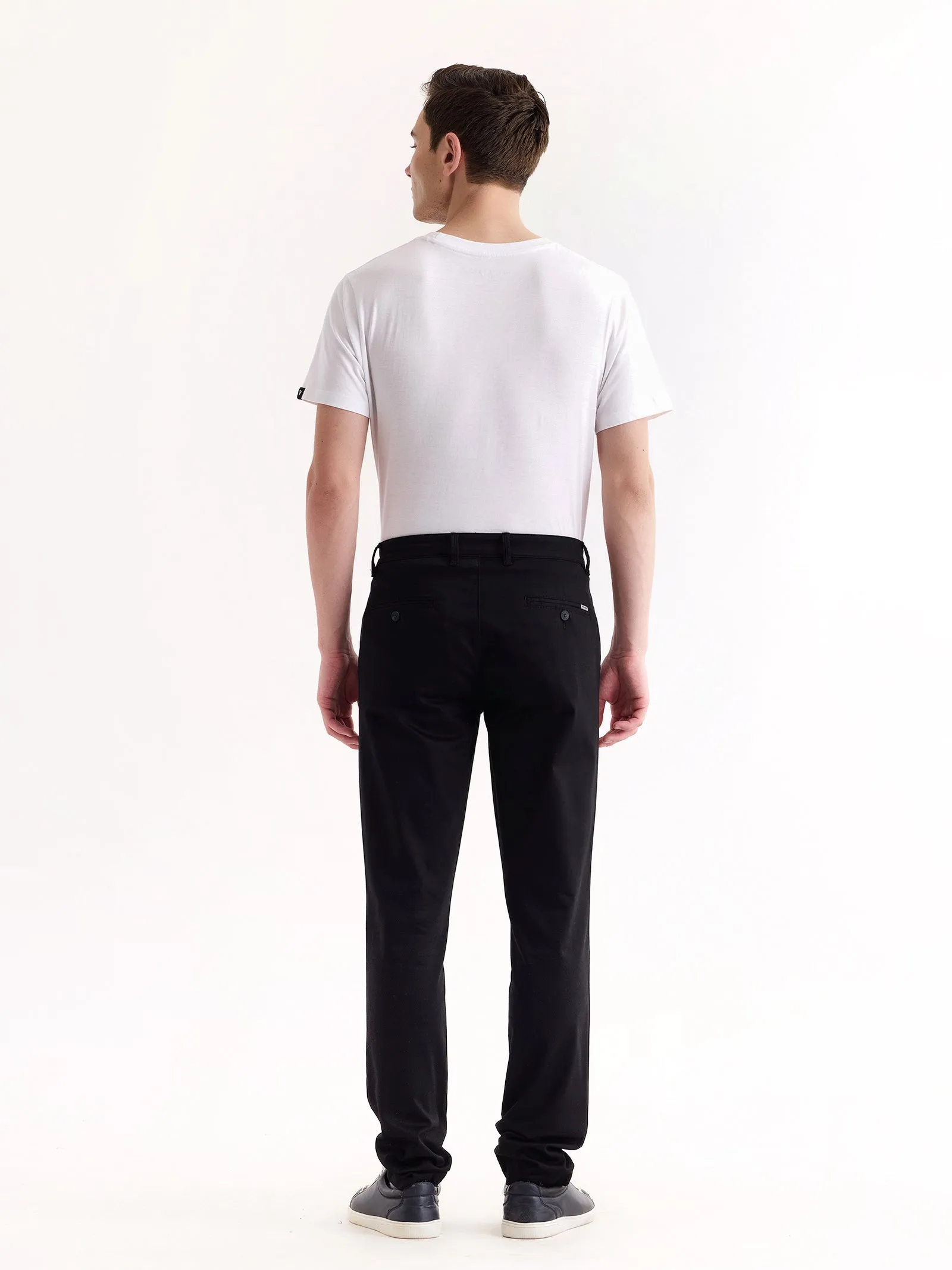 Black Stretch Slim Fit Trouser