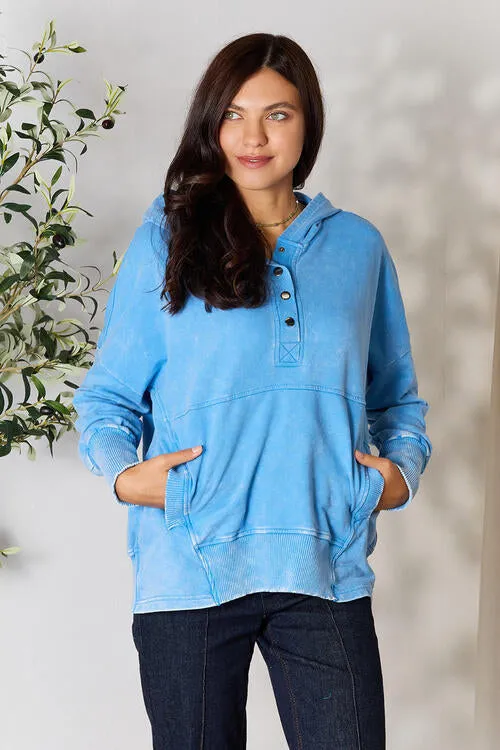 Blue Skies Hoodie with Pockets