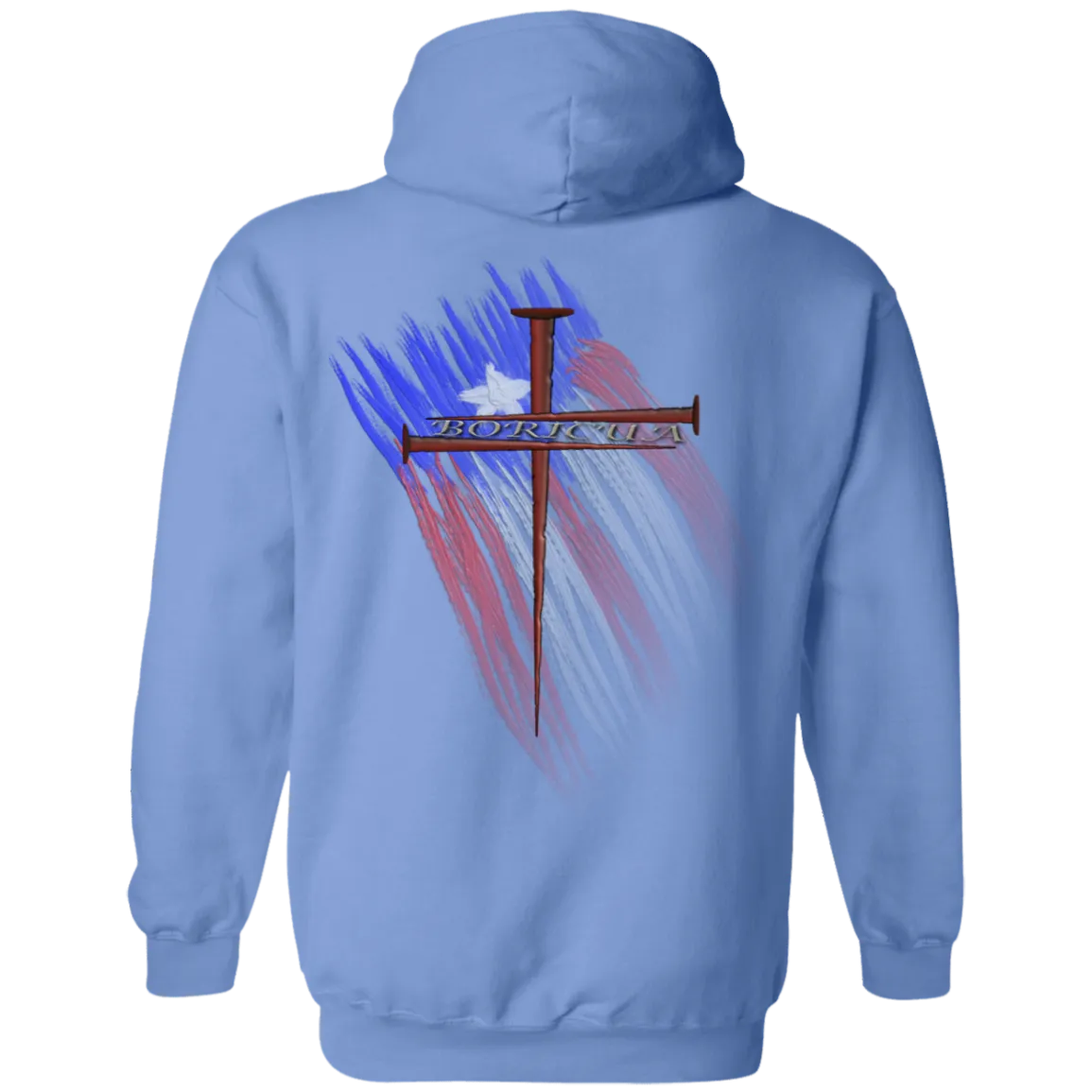 Boricua Cross Hoodie 8 oz.