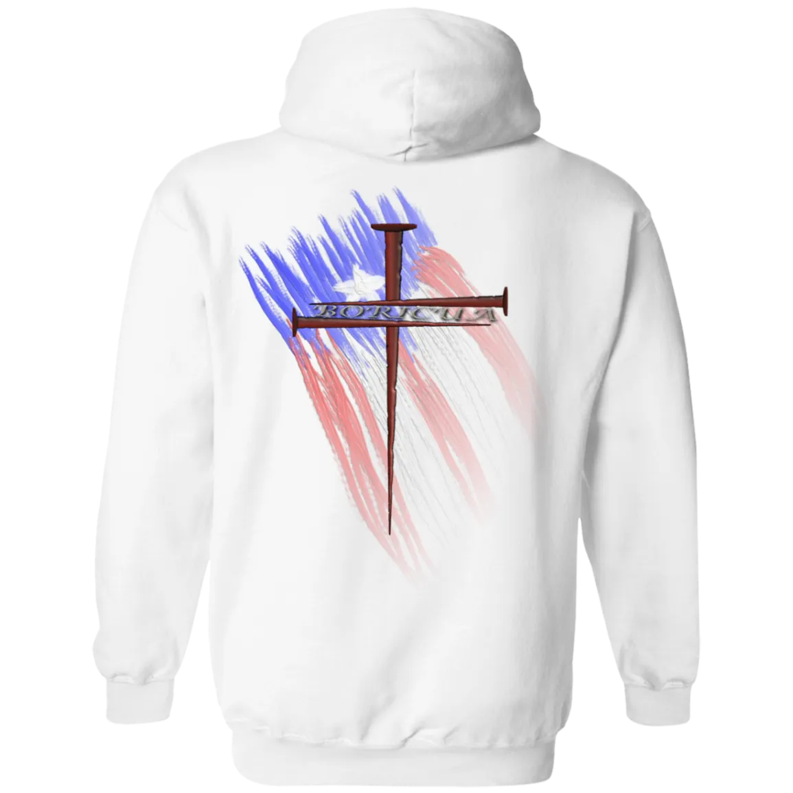 Boricua Cross Hoodie 8 oz.