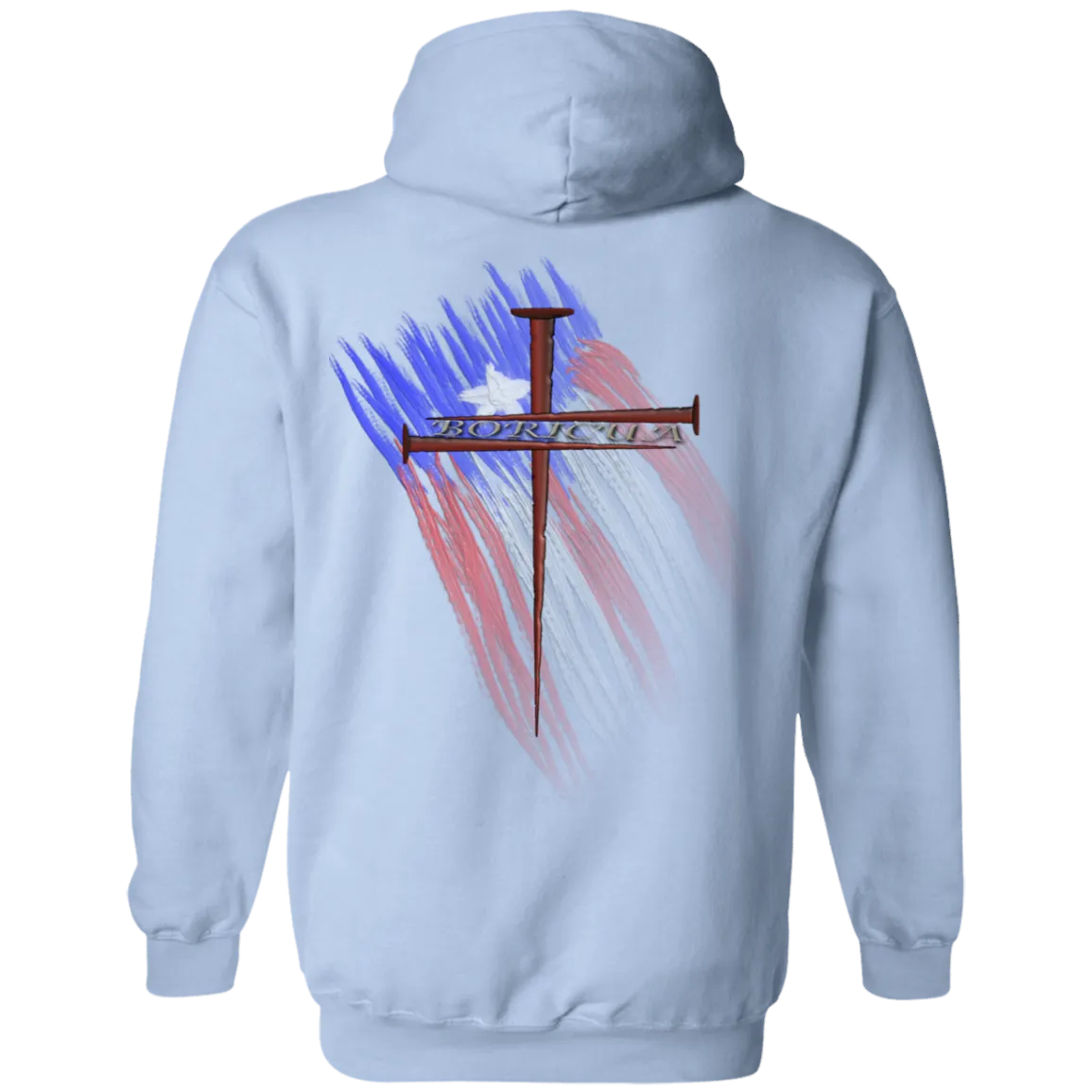 Boricua Cross Hoodie 8 oz.