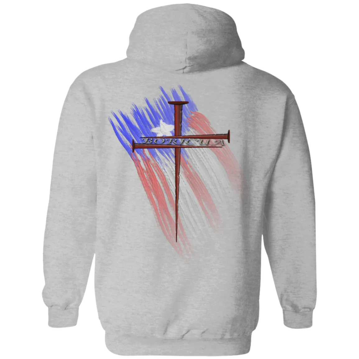 Boricua Cross Hoodie 8 oz.