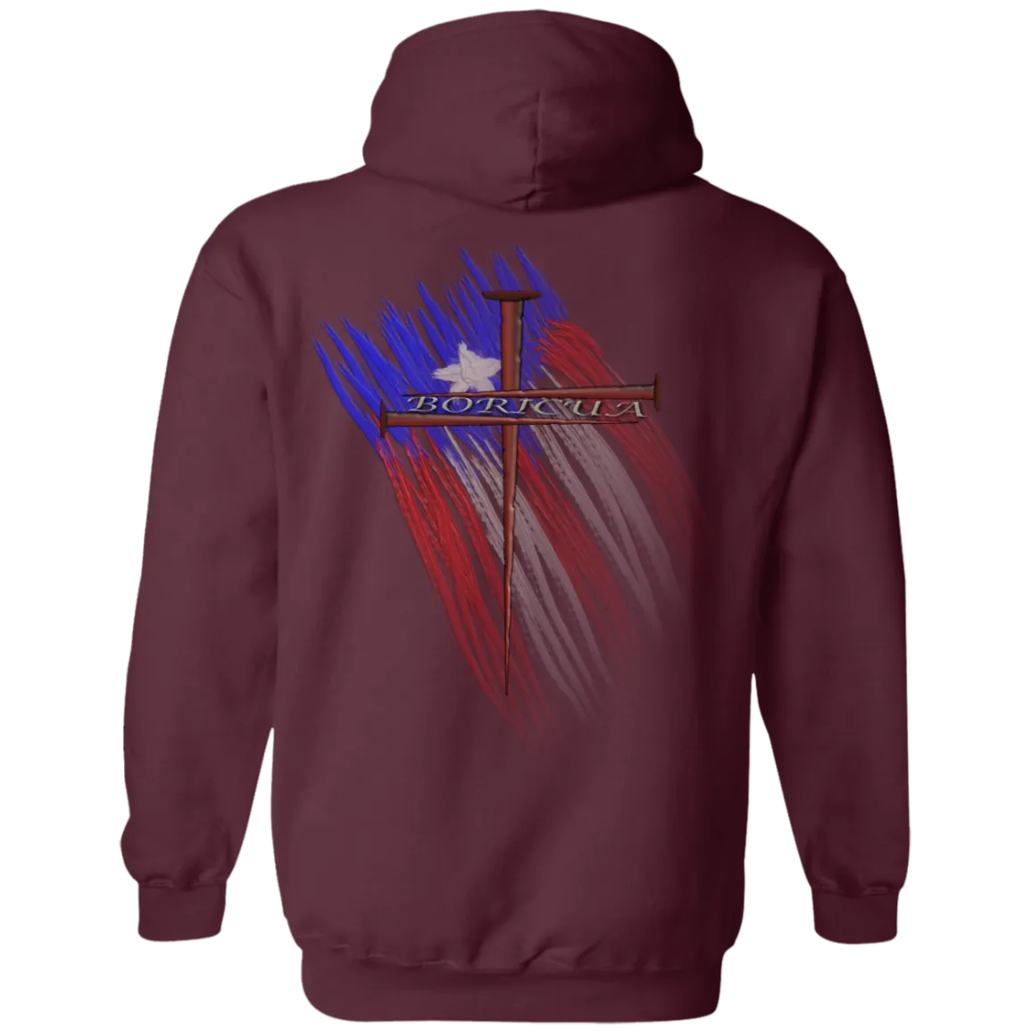 Boricua Cross Hoodie 8 oz.