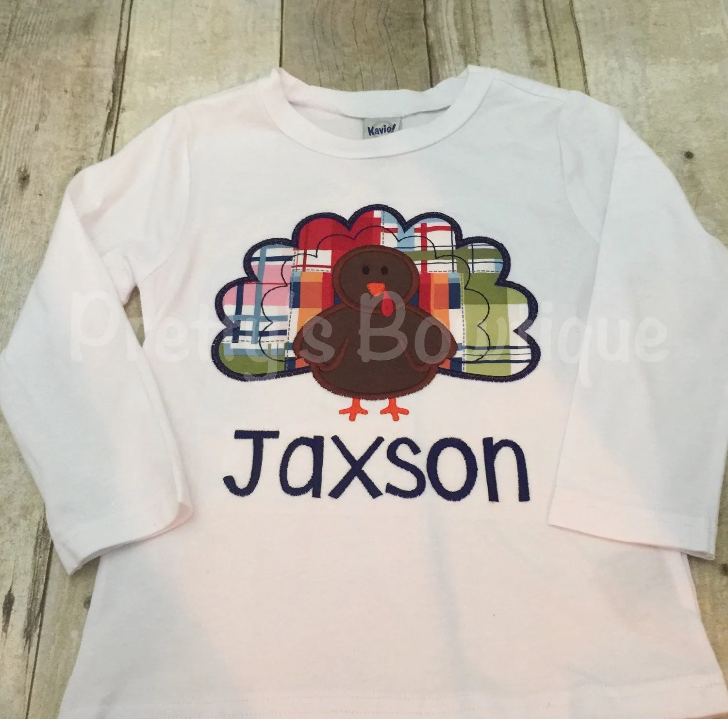 Boy Thanksgiving T Shirt / Bodysuit for Baby, Toddler & Child Personalized with Name