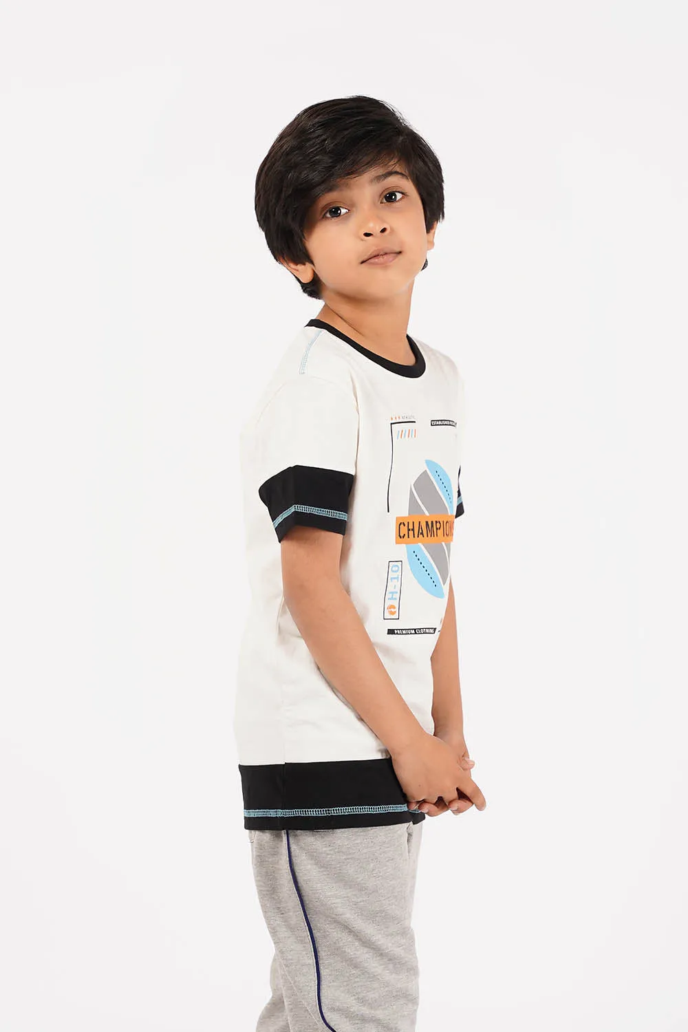 Boy's Short Sleeves Graphics Tee