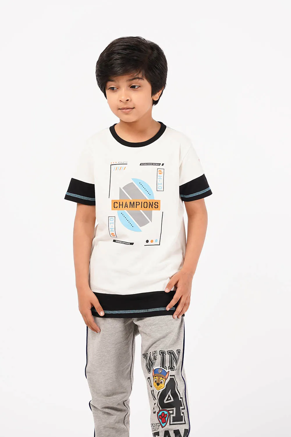 Boy's Short Sleeves Graphics Tee