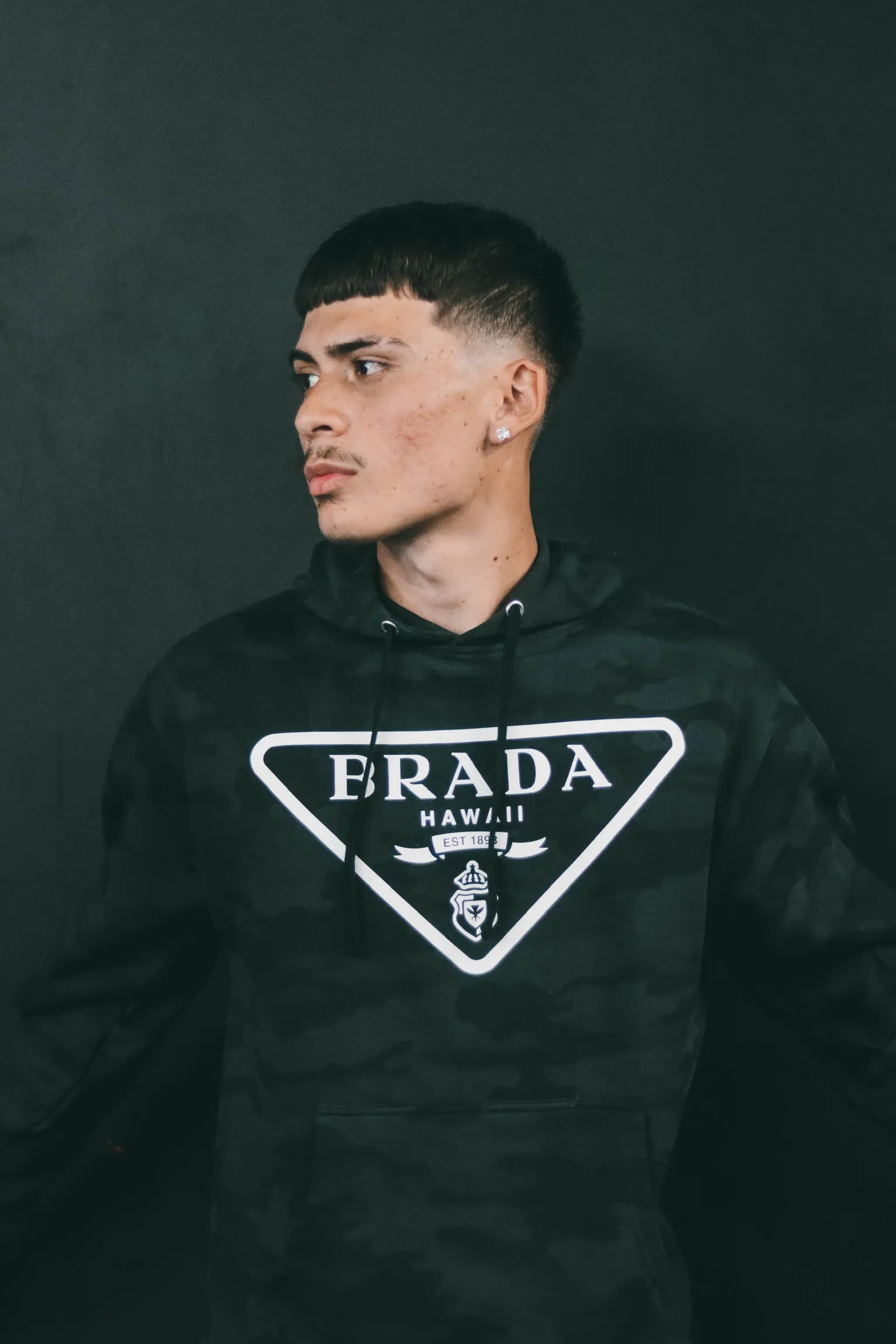 BRADA 2 Black Camo Pullover Hoodie