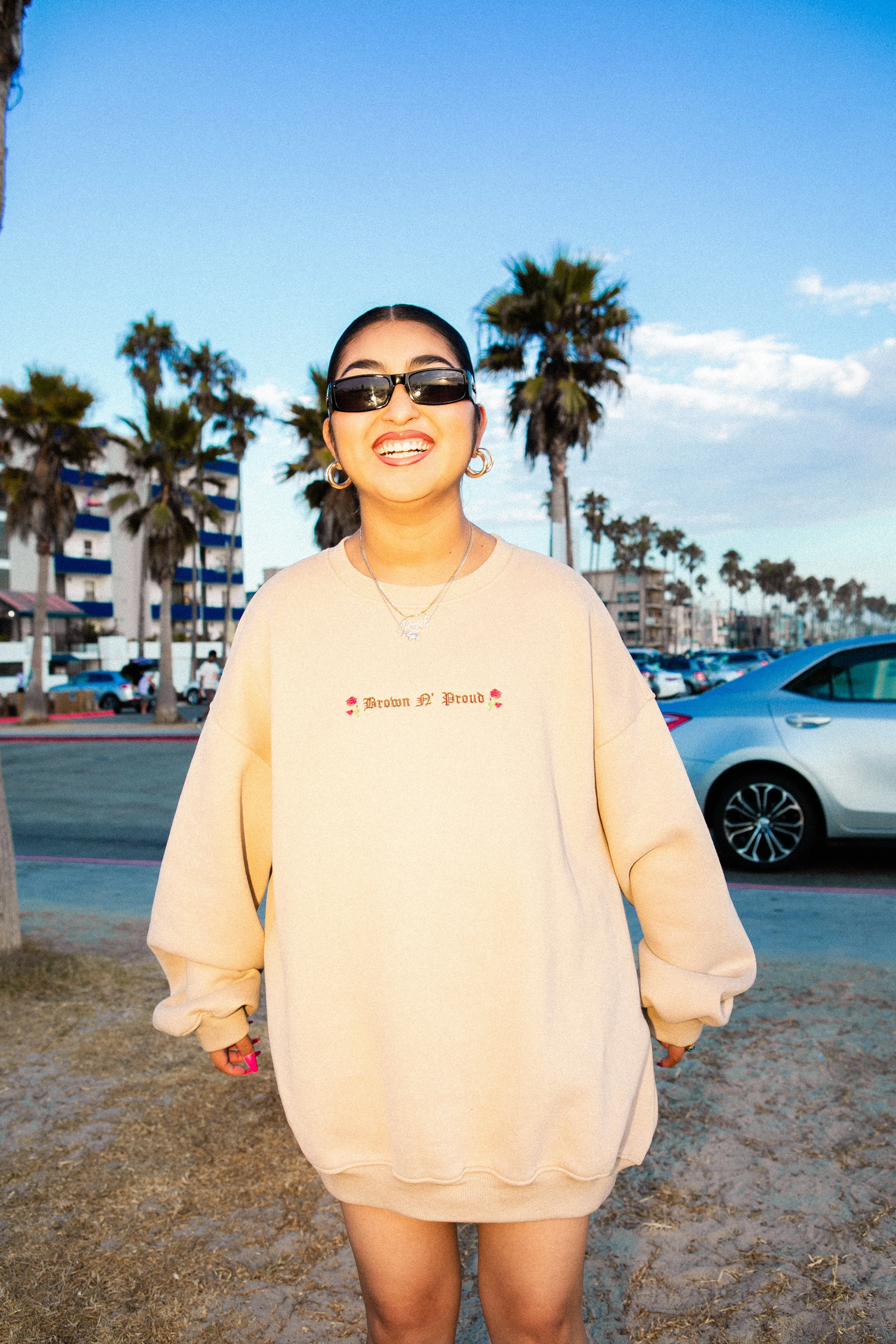 Brown 'N Proud Embroidered Sweater