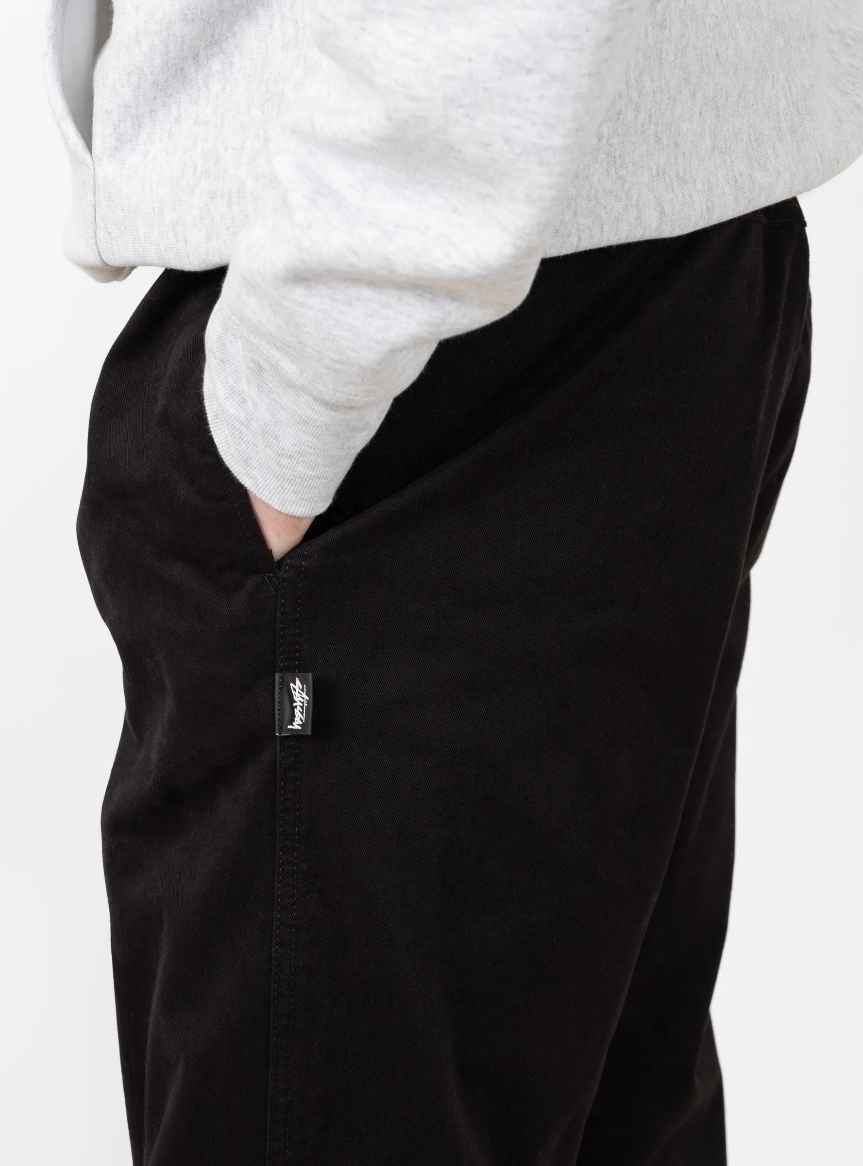 Brushed Beach Pant Black