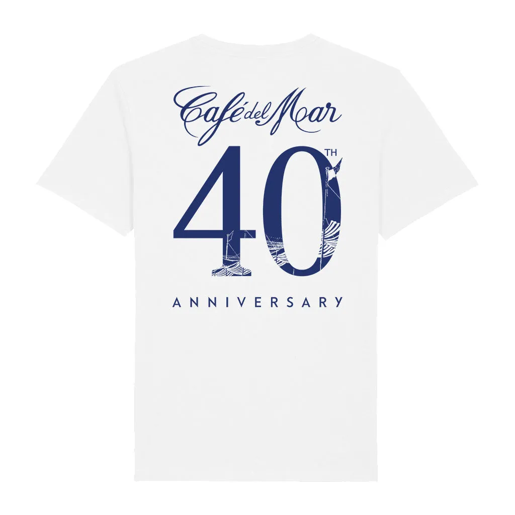 Café del Mar 40th Anniversary Logo Front And Back Print Kid's Organic T-Shirt