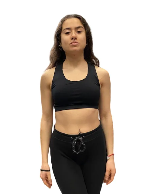 Champion bi-pack Legacy Bra seamless sports top U13489 PF014 1top black and 1top orange