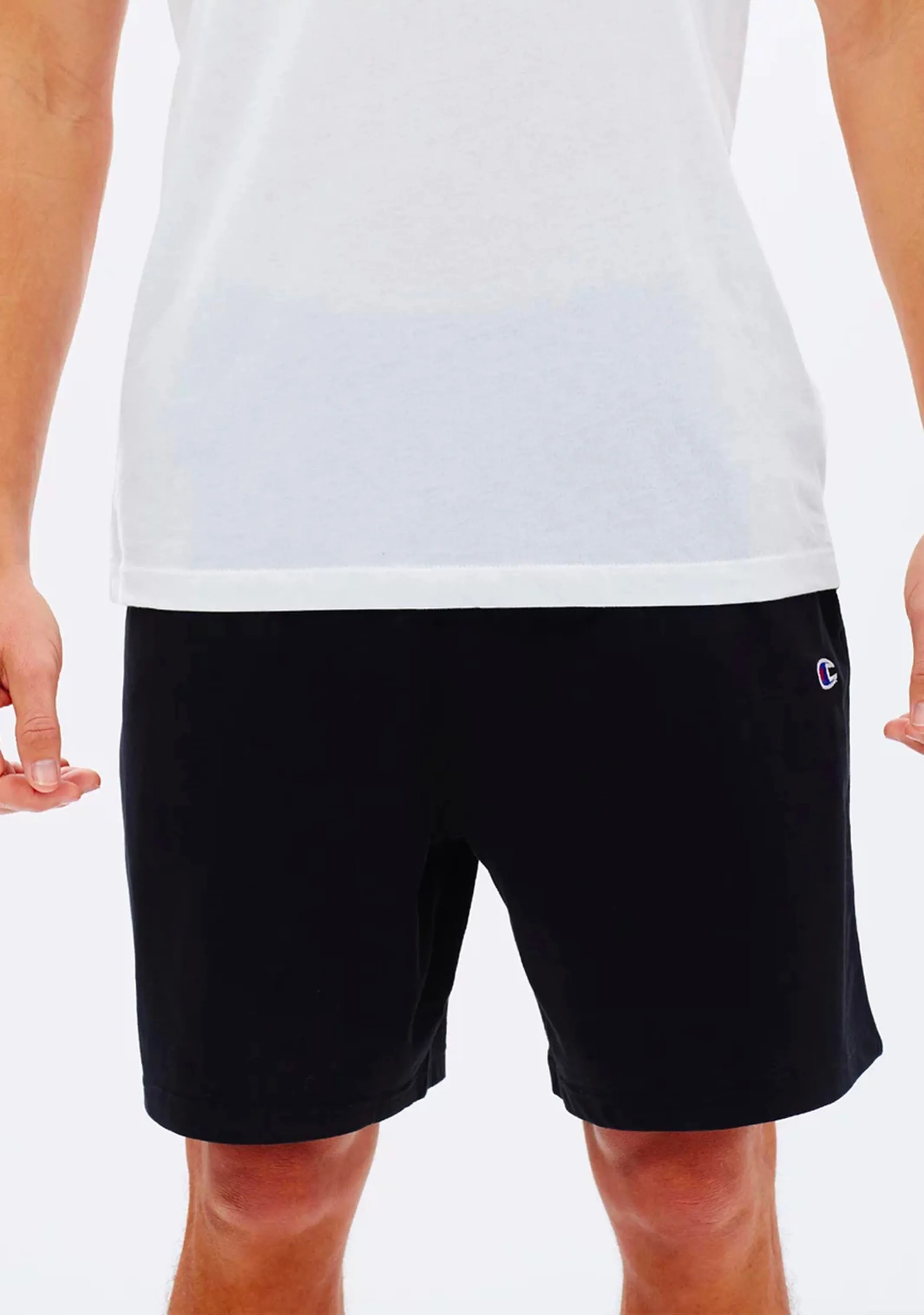 Champion Mens C Logo Jersey Short Black <br> A1374H BLK