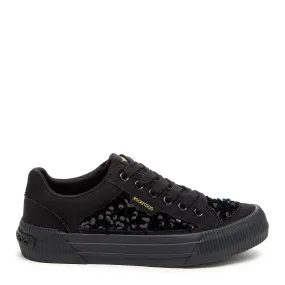 Cheery Black Sequin Sneaker