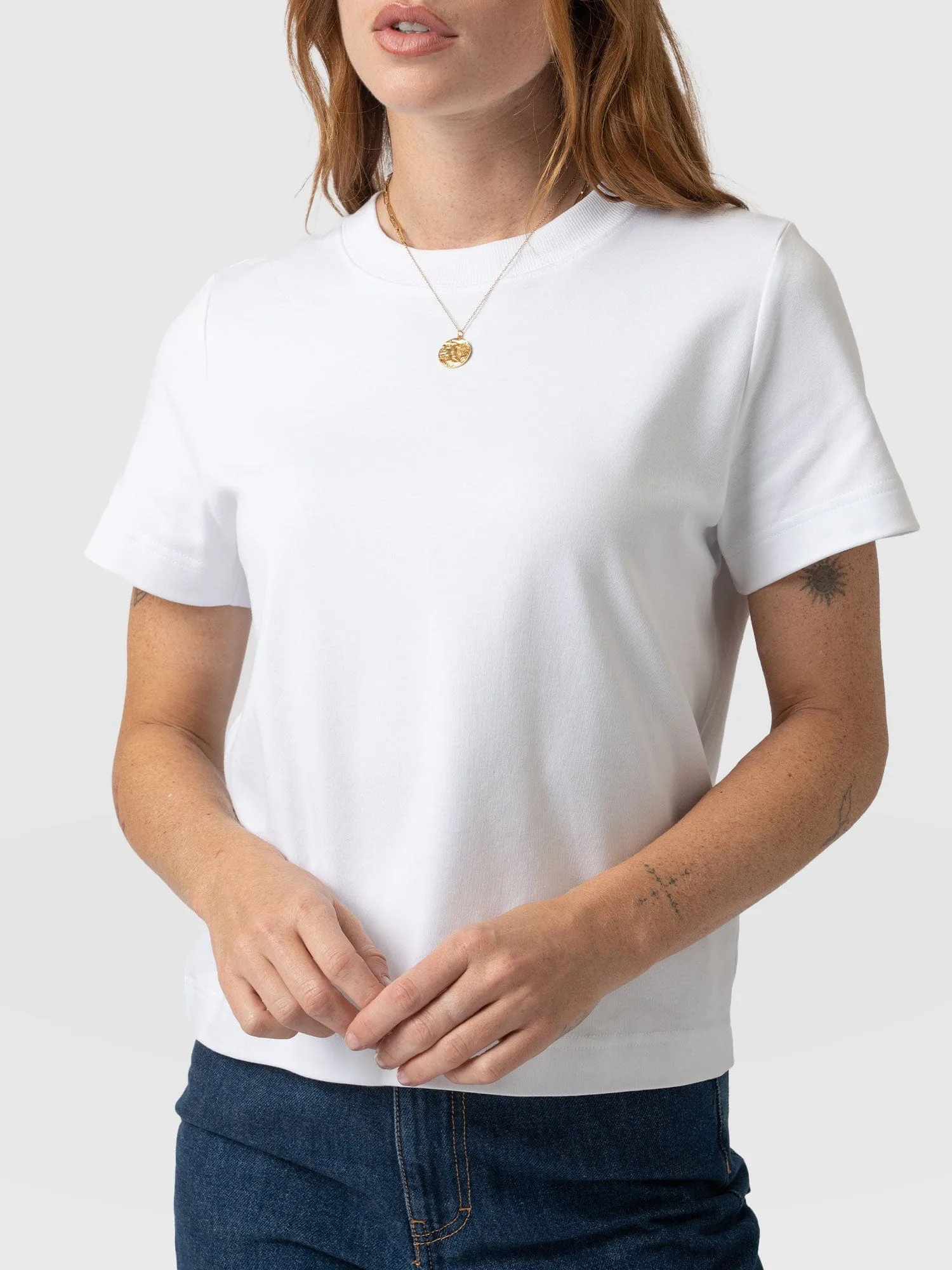 Chelsea Crew Neck Tee - White