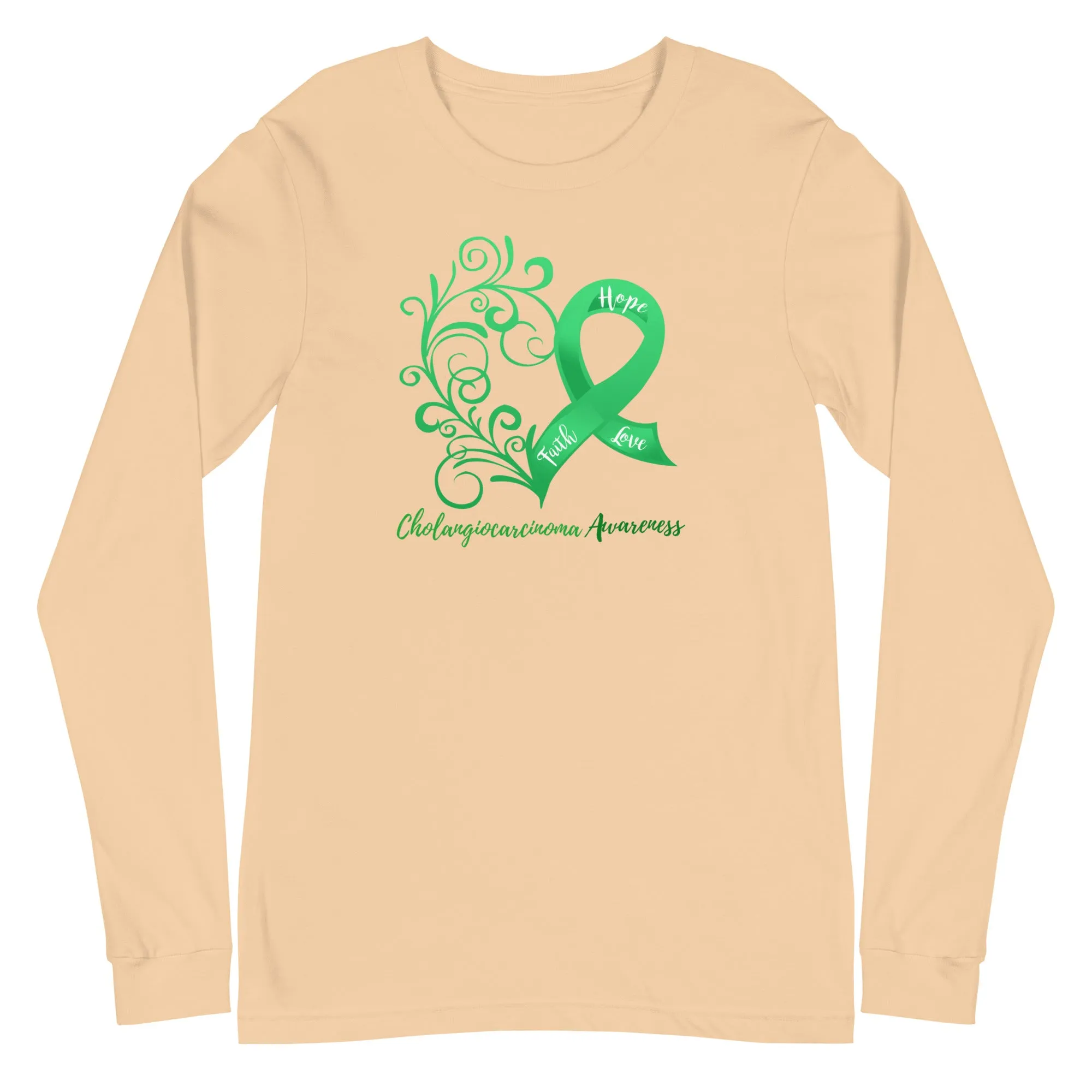 Cholangiocarcinoma Awareness Long Sleeve Tee - Several Colors Available