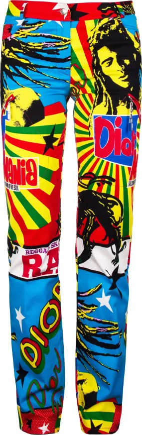 Christian Dior Multicolor Rasta Mania Jeans