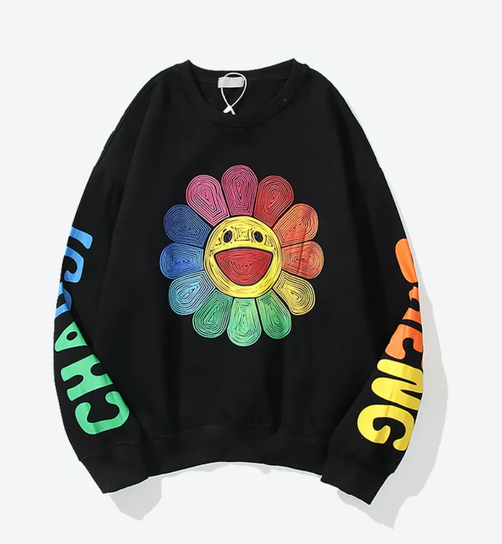 Colorful Crewneck (Black)