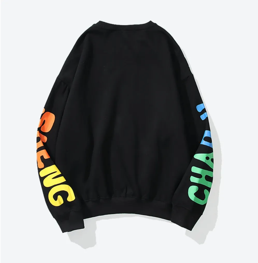 Colorful Crewneck (Black)