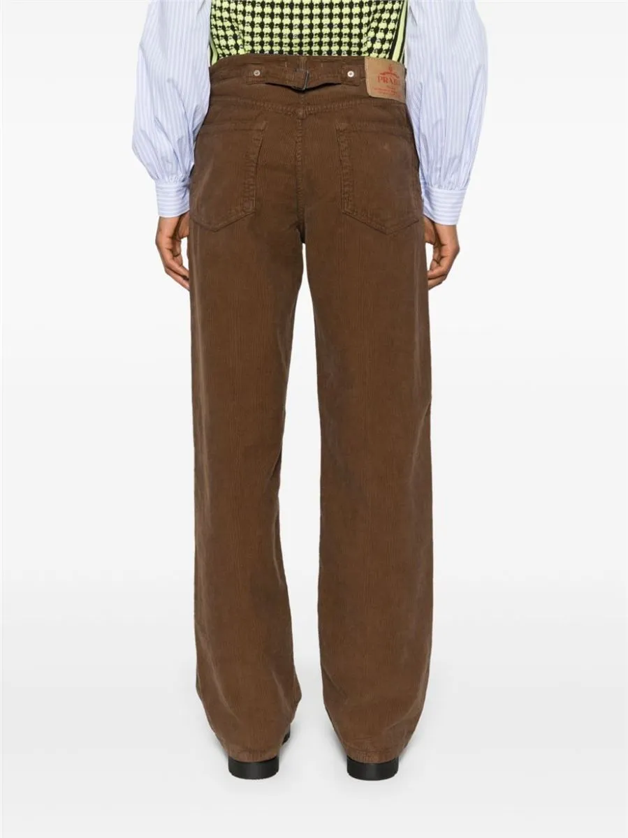 CORDUROY STRAIGHT-LEG TROUSERS