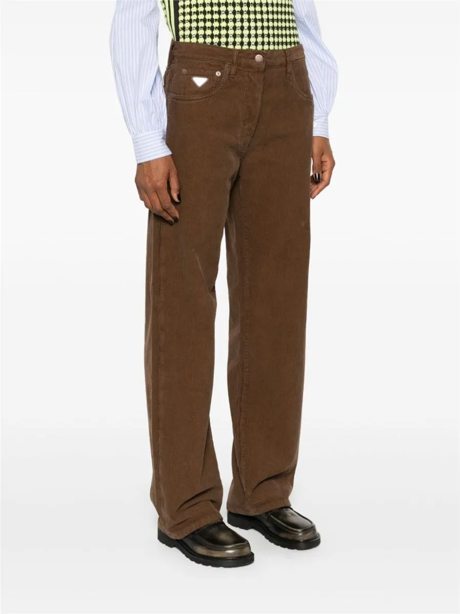 CORDUROY STRAIGHT-LEG TROUSERS