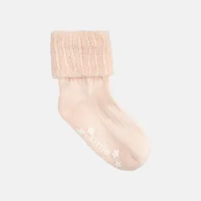 Cosy Stay On Winter Warm Non Slip Coral Baby Socks - The Little Sock Company