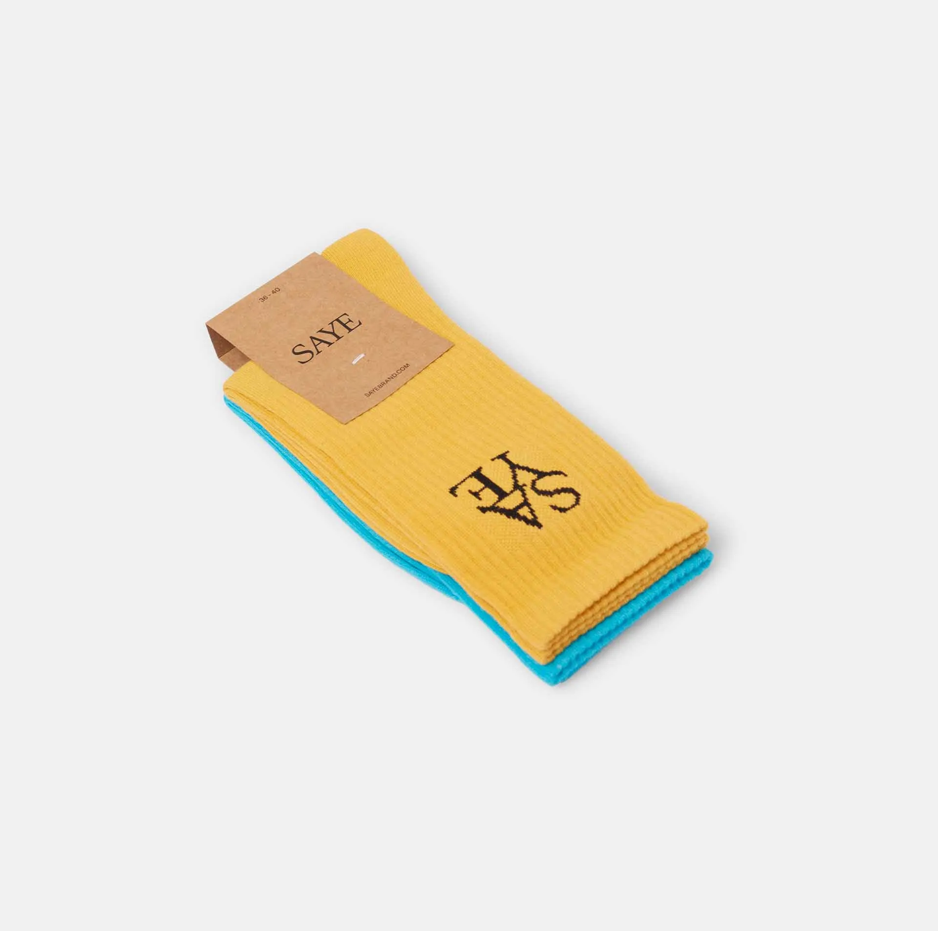 Crew Everyday Socks - Blue & Mustard