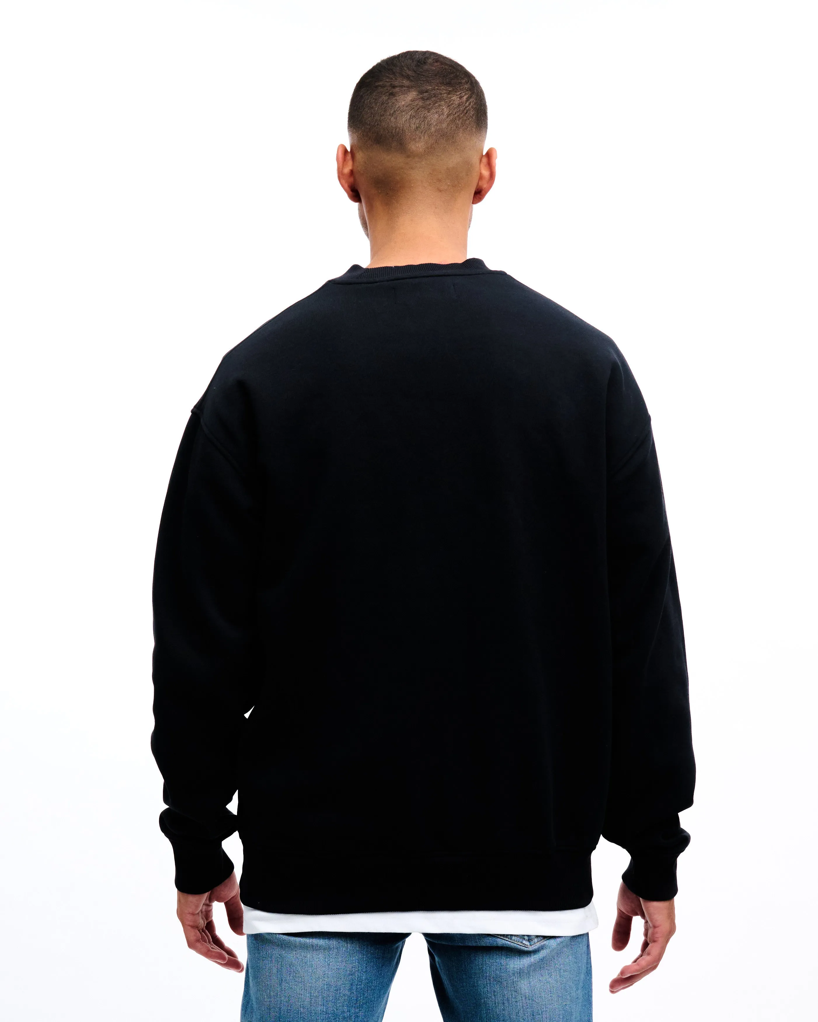 CROYEZ BLACK OIL SWEATER - BLACK