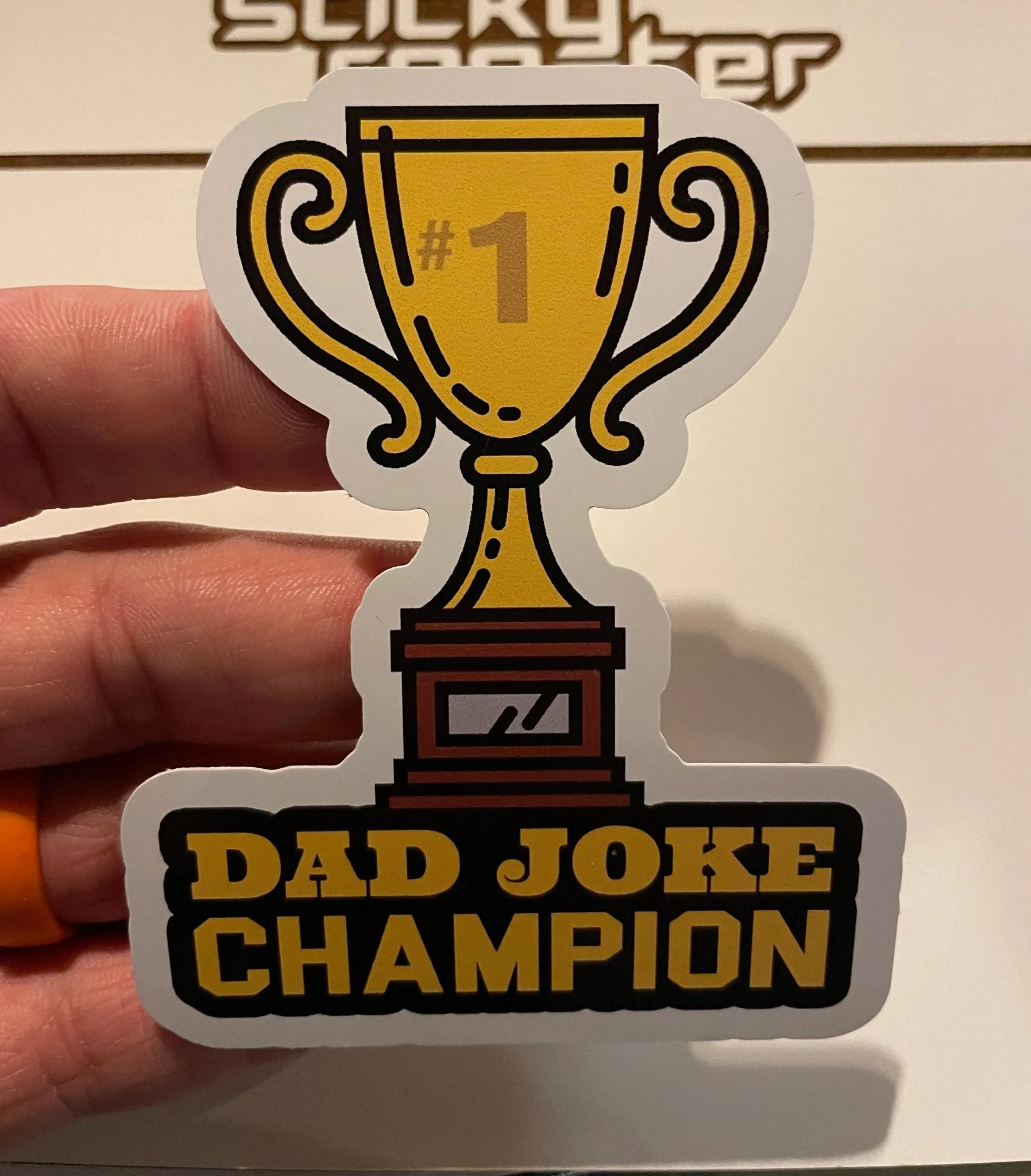 Dad Joke Champion sticker