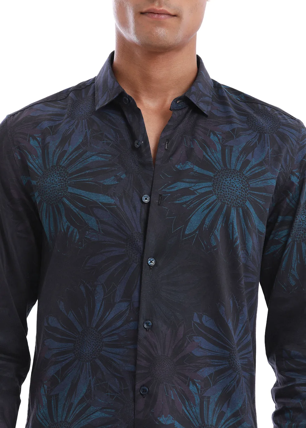 Daisy Black  Printed Shirt