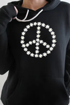 Daisy Peace Sign Hoodie 4280 hoodie